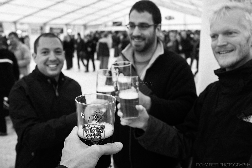 First beer of the day at Cambridge Beer festival