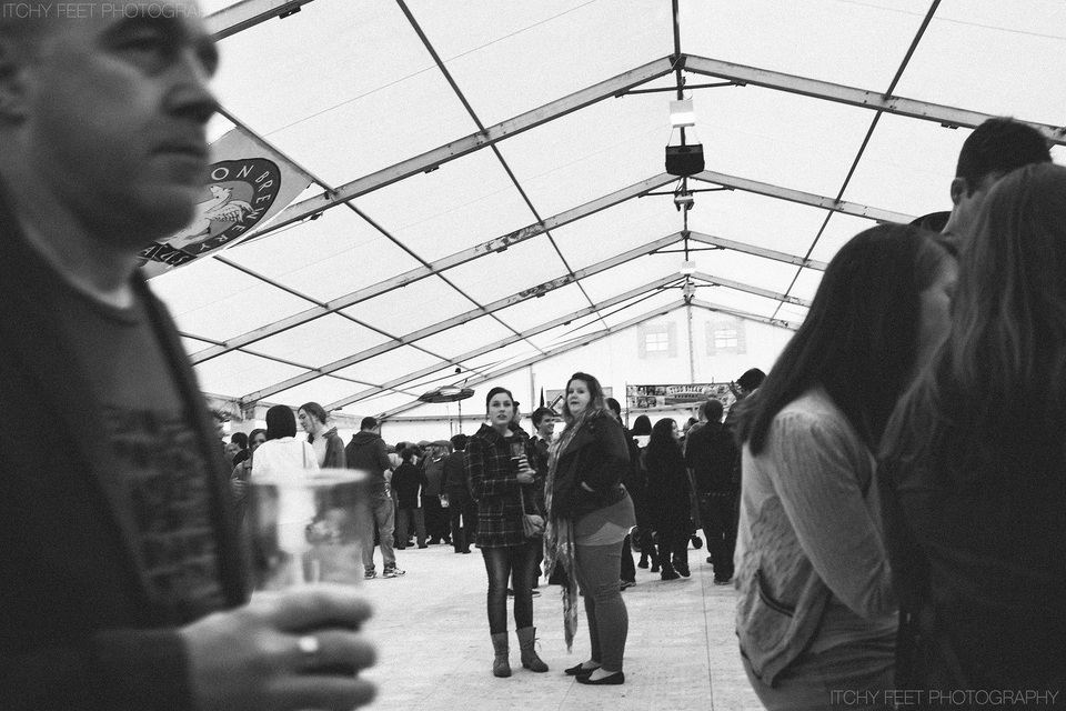 The beer hall at Cambridge Beer festival